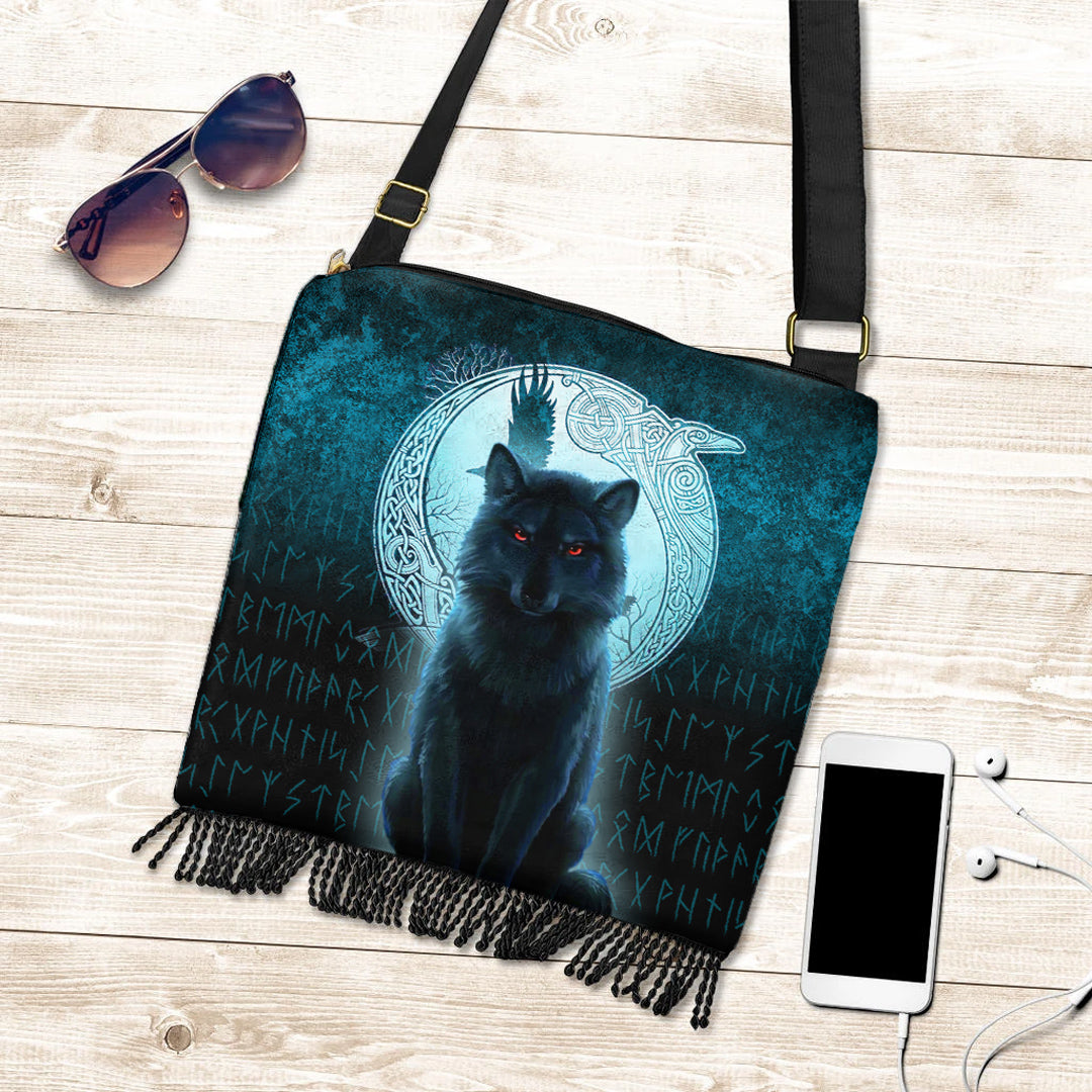 viking-crossbody-boho-handbag-fenrir-viking-wolf-cyan-version-crossbody-boho-handbag