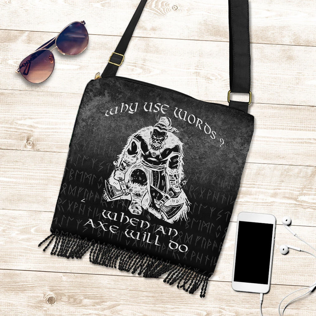 viking-crossbody-boho-handbag-why-use-words-when-an-axe-will-do-crossbody-boho-handbag