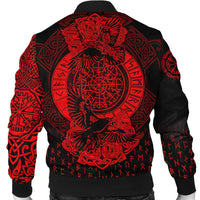 Viking Bomber Jacket Nordic Raven Tattoos RLT12 - Wonder Print Shop