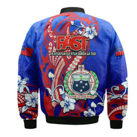 Special Samoa FAST Party Bomber Jacket Tribal Samoan Hibiscus Design LT9 - Wonder Print Shop
