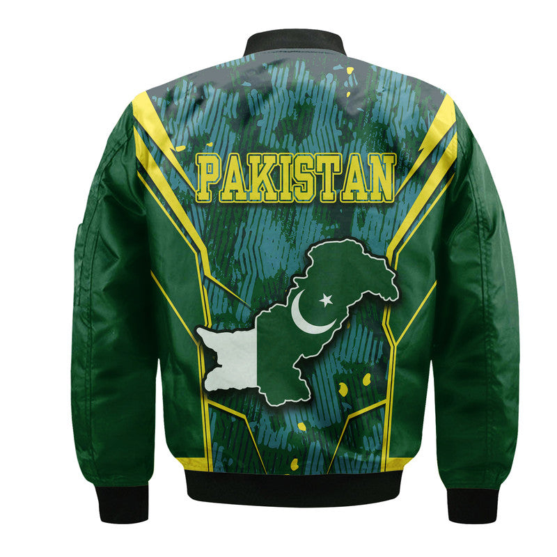 Pakistan Men in Green Cricket Team Bomber Jacket Green Shirts Sport Style LT9 - Wonder Print Shop