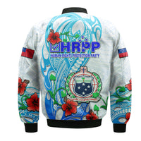 Special Samoa HRPP Party Bomber Jacket Tribal Samoan Hibiscus Design LT9 - Wonder Print Shop