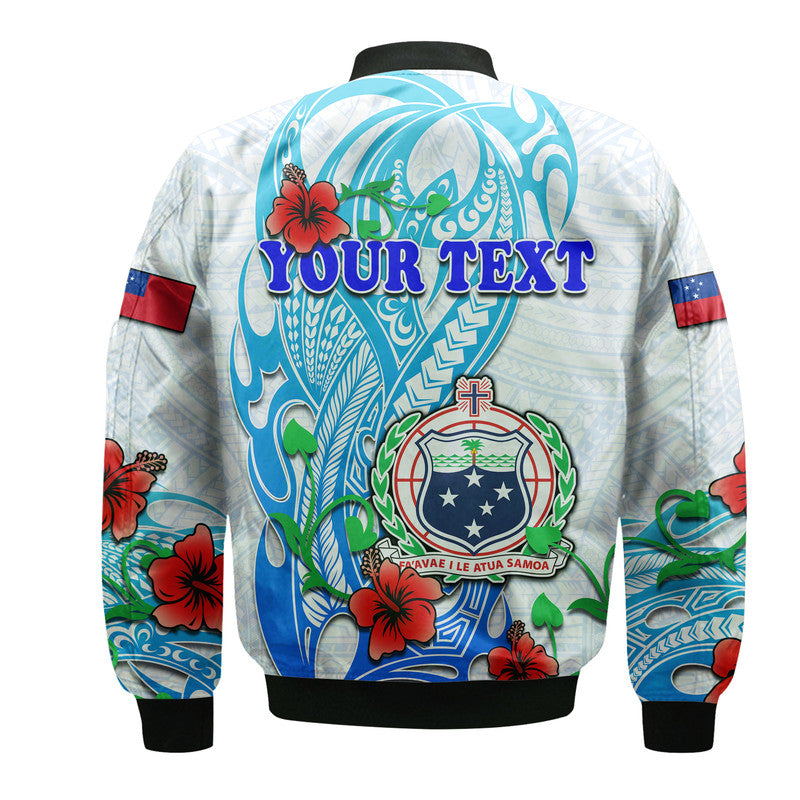 (Custom Personalised) Special Samoa HRPP Party Bomber Jacket Tribal Samoan Hibiscus Design LT9 - Wonder Print Shop