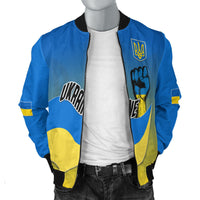 Ukraine Bomber Jacket National Flag Style - Wonder Print Shop