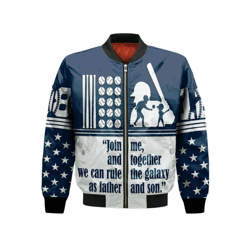 custom-personalised-fathers-day-america-dad-and-son-baseball-player-bomber-jacket-blue-no1