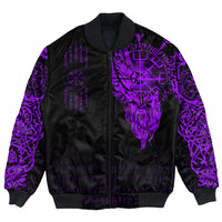 Viking Clothing Viking Compass Vegvisir Tattoo Purple Version Bomber Jackets RLT12 - Wonder Print Shop