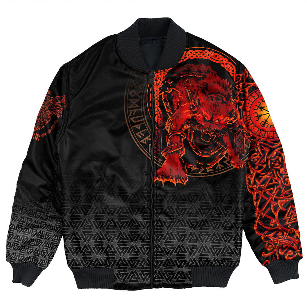 Viking Clothing Fenrir Norse 3D Bomber Jacket RLT12 - Wonder Print Shop