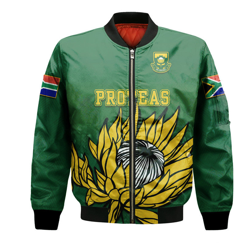 custom-personalised-south-africa-national-cricket-team-bomber-jacket-proteas-sport-green-style