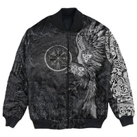 Viking Clothing Vegvisir With Raven Viking Compass Bomber Jackets RLT12 - Wonder Print Shop