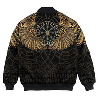 Viking Clothing Viking Odin's Celtic Two Ravens Gold Version Bomber Jackets RLT12 - Wonder Print Shop