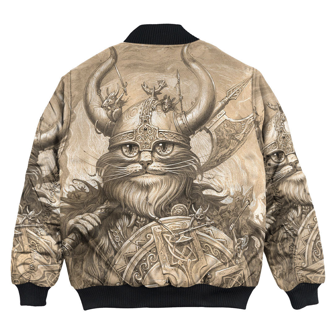 Viking Clothing Vikings Cat Bomber Jackets RLT12 - Wonder Print Shop