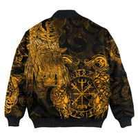 Viking Clothing Viking Odin Tattoo Gold Version Bomber Jackets RLT12 - Wonder Print Shop