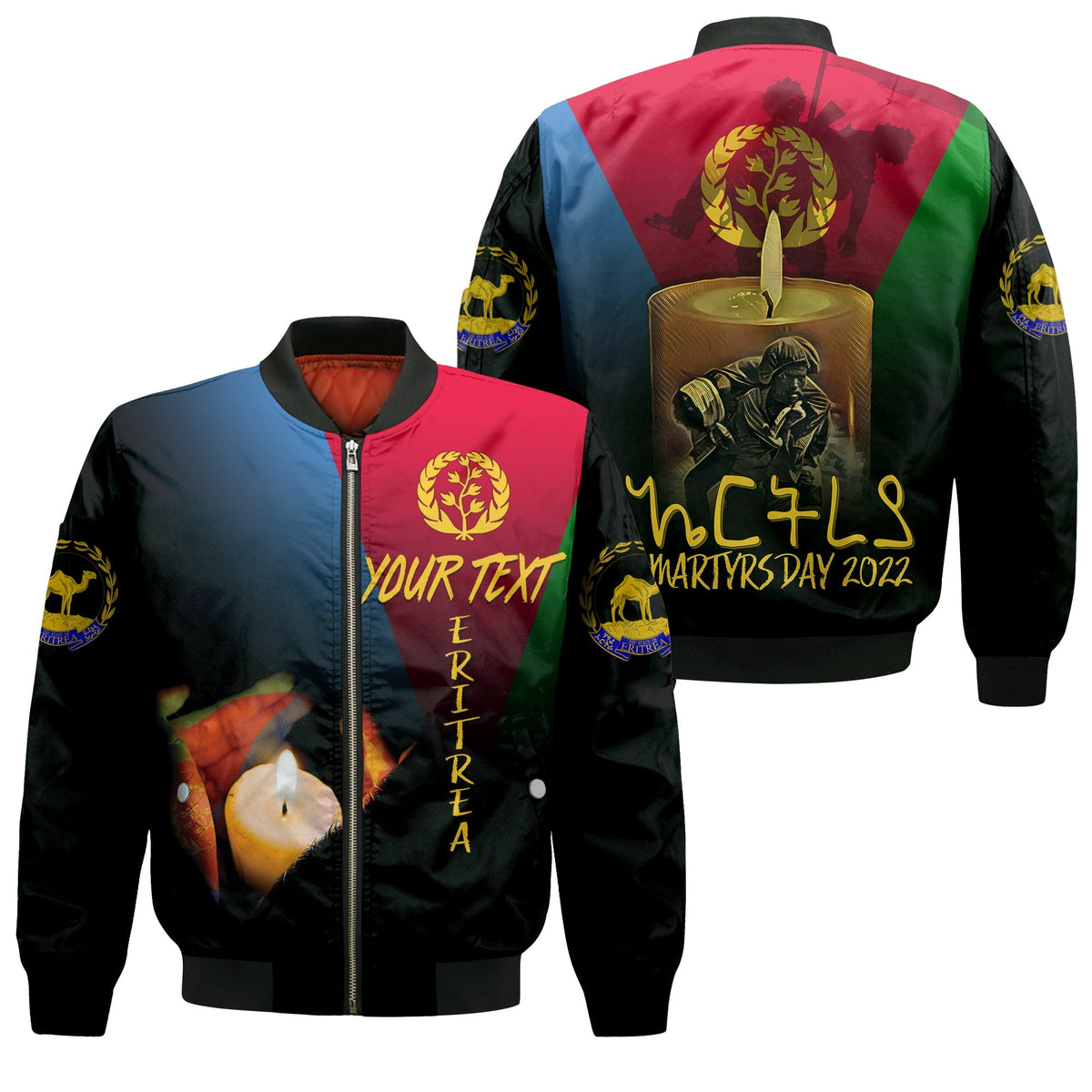 Personalised Eritrea Martyrs Day Bomber Jacket Eternal Glory LT7 - Wonder Print Shop