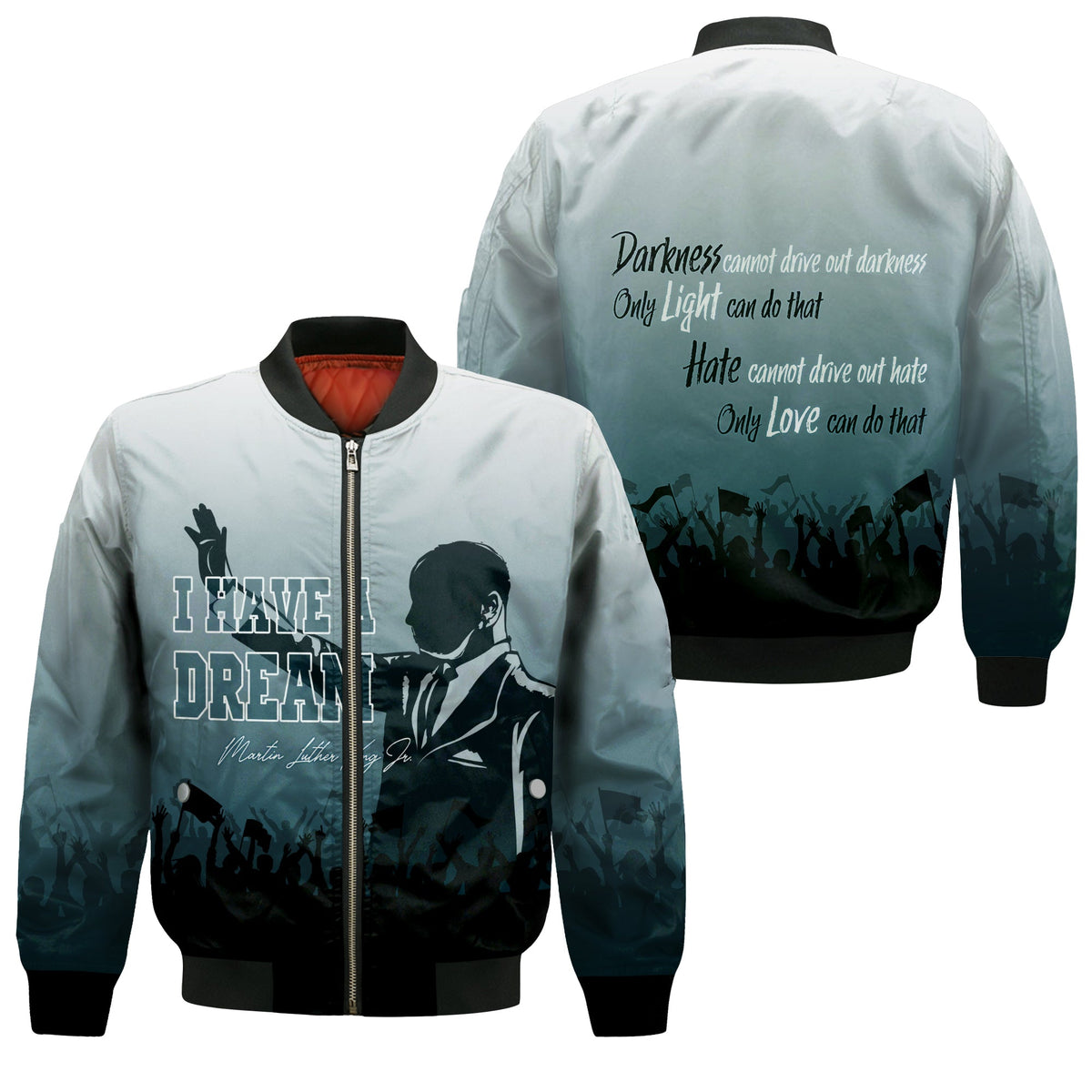 MLK Day Bomber Jacket I Have A Dream LT7 - Wonder Print Shop
