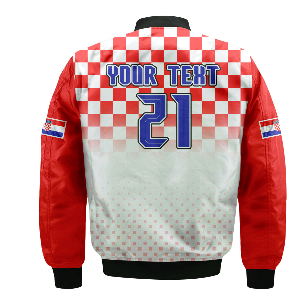 (Custom Personalised) Croatia Hrvatska Football World Cup Vibe Bomber Jacket LT9 - Wonder Print Shop