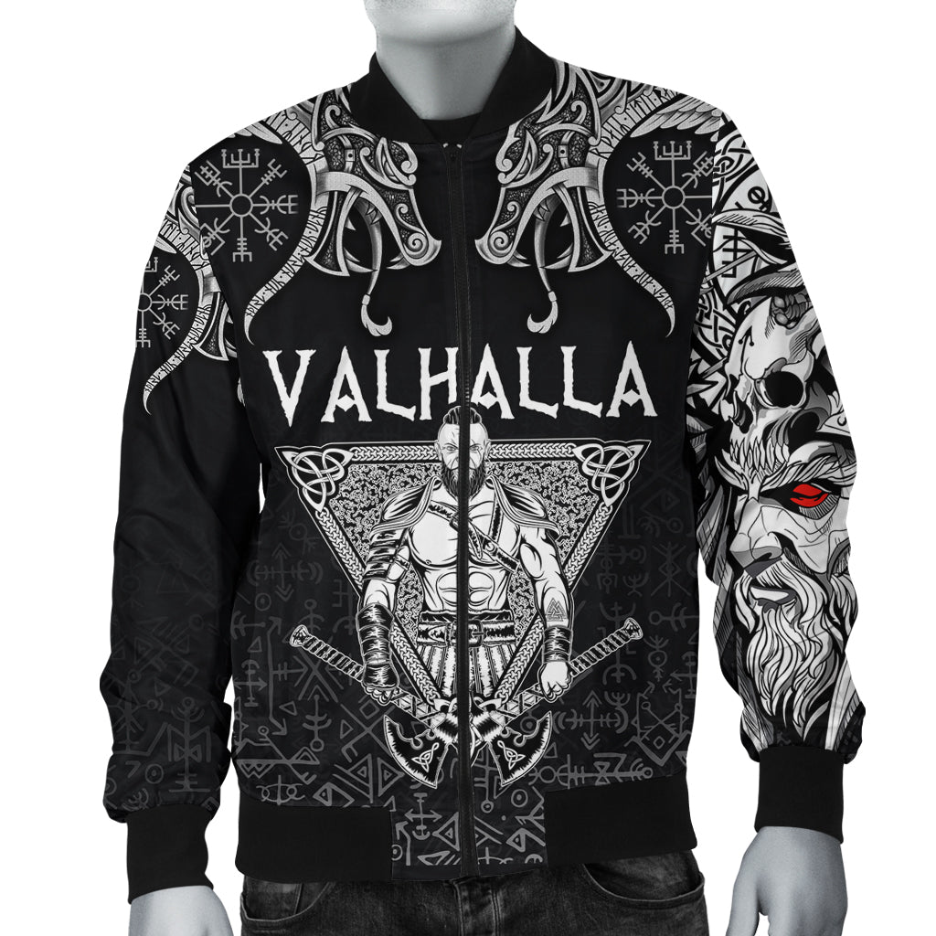 Viking Bomber Jacket Warrior Valhalla and Double Dragon RLT12 - Wonder Print Shop