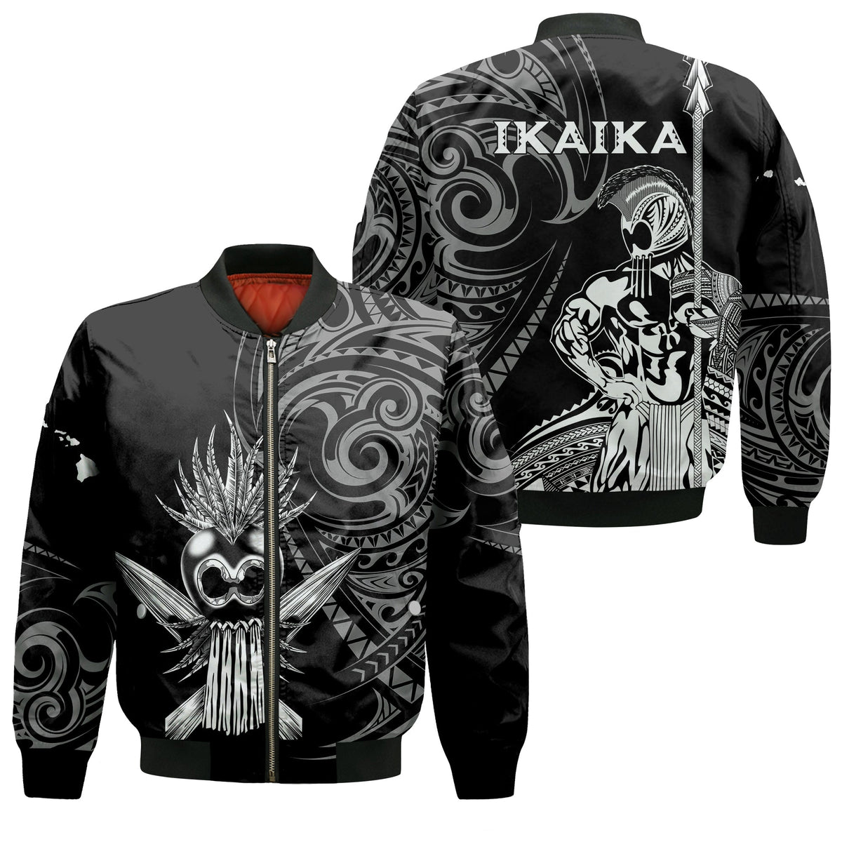 Hawaii Ikaika Warrior Bomber Jacket - LT2 - Wonder Print Shop