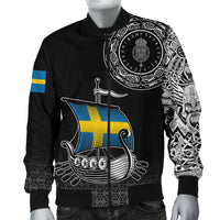 Viking Bomber Jacket Swedish Drakkar RLT12 - Wonder Print Shop