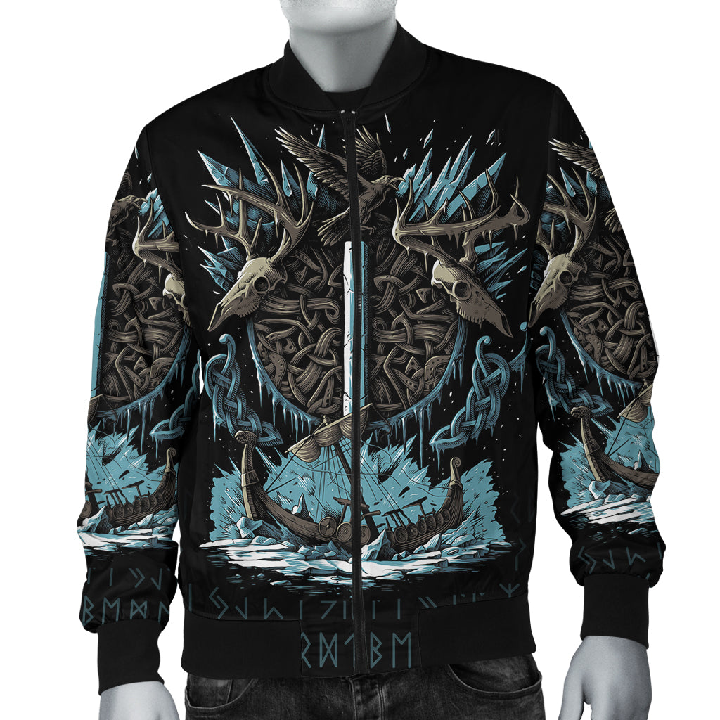 Viking Bomber Jacket Isaz Rune RLT12 - Wonder Print Shop