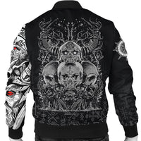 Viking Skull Honor Bomber Jacket RLT12 - Wonder Print Shop