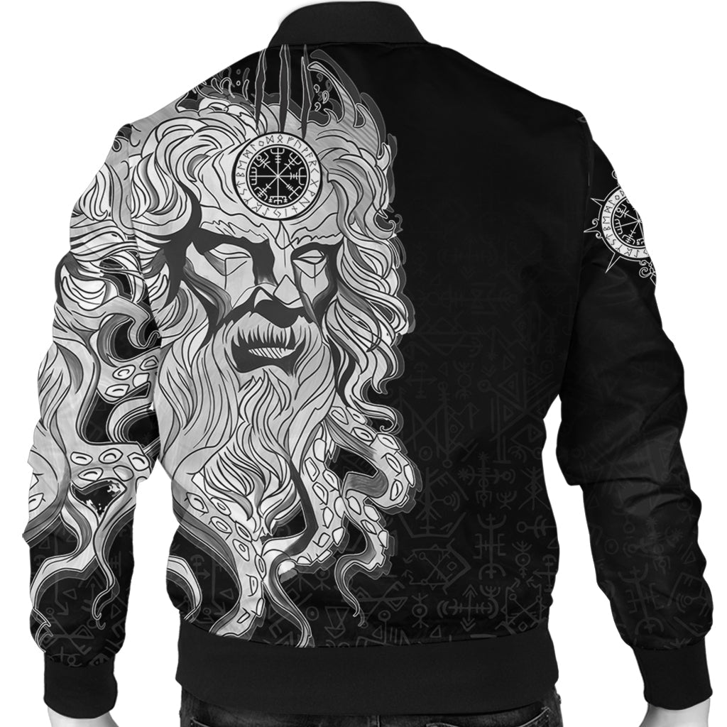 Custom) Viking Bomber Jacket - Njord Vegvisir RLT12 - Wonder Print Shop