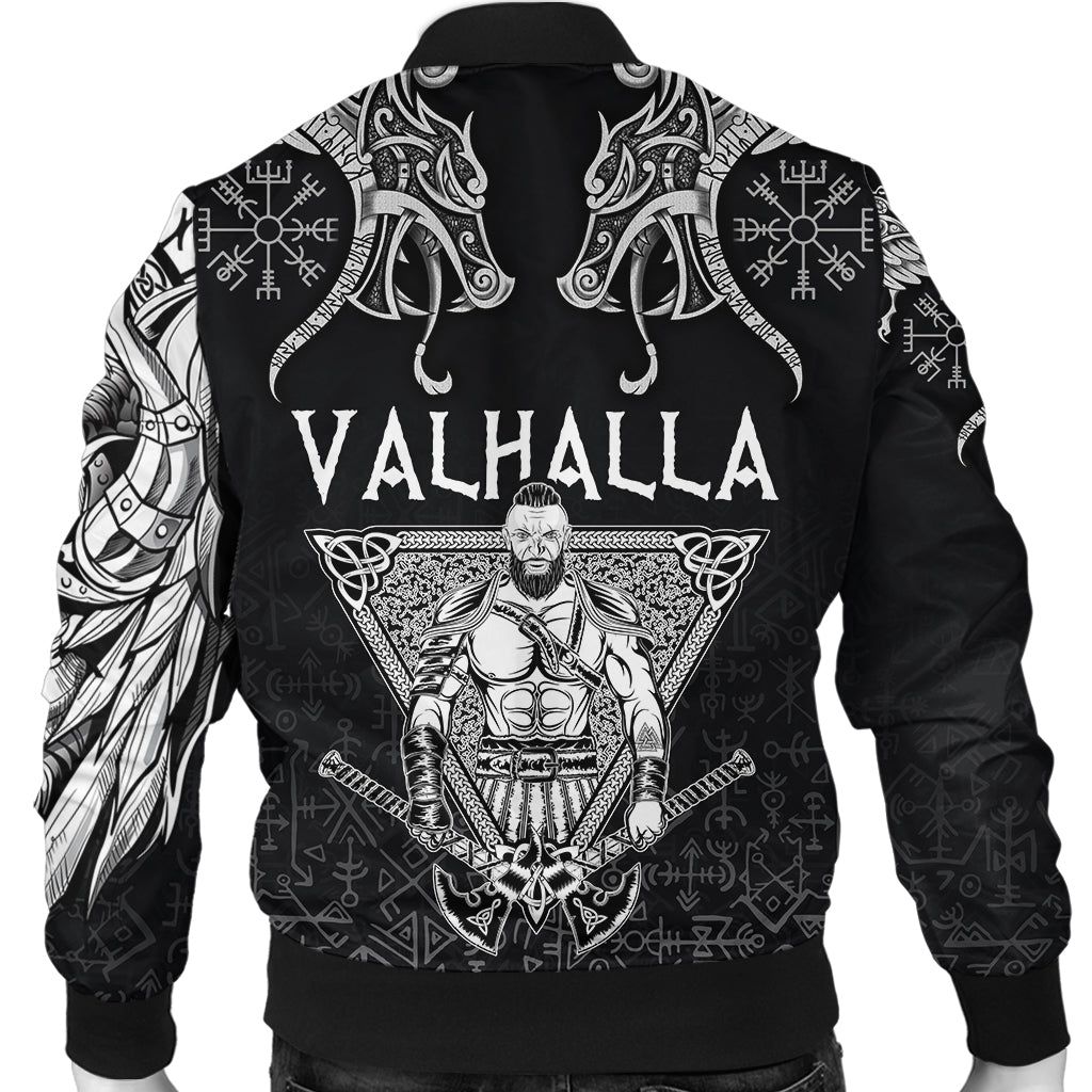 Viking Bomber Jacket Warrior Valhalla and Double Dragon RLT12 - Wonder Print Shop
