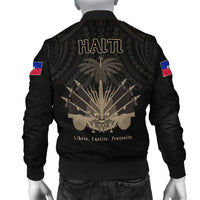 Haiti Bomber Jacket Polynesian Neg Maron - Wonder Print Shop