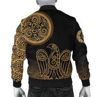 Viking Bomber Jacket Triskele Raven Celtic RLT12 - Wonder Print Shop