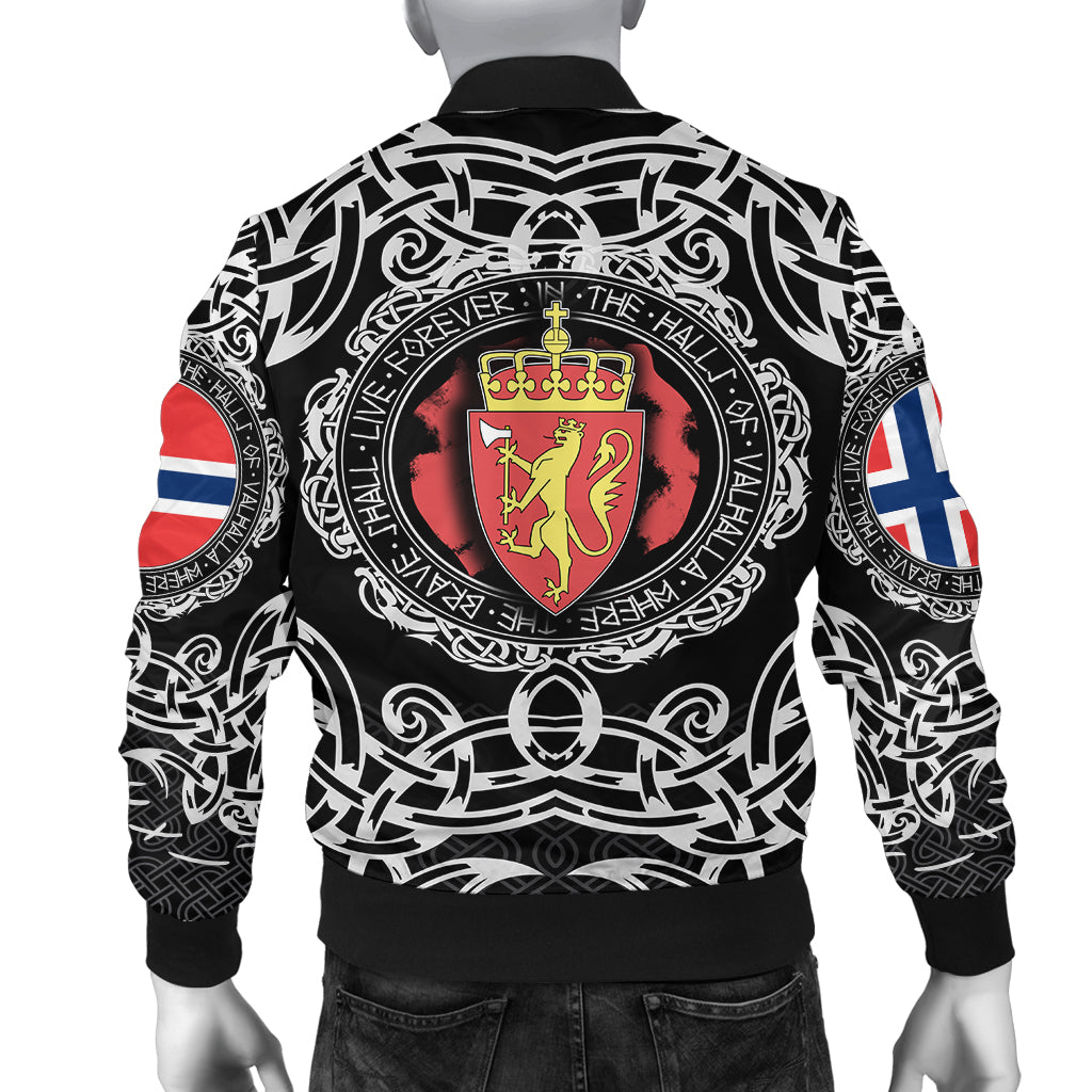 Viking Bomber Jacket Norway Viking Pattern RLT12 - Wonder Print Shop