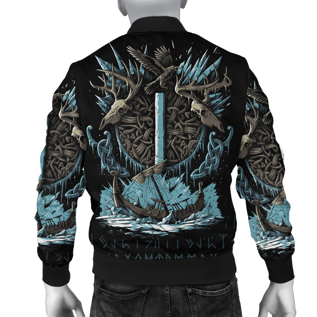 Viking Bomber Jacket Isaz Rune RLT12 - Wonder Print Shop