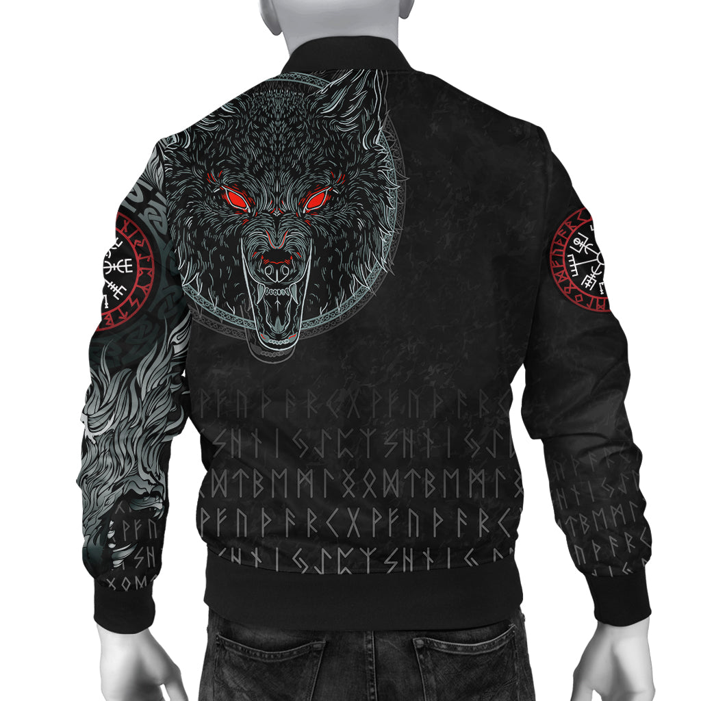 Viking Bomber Jacket Fenrir Wolf RLT12 - Wonder Print Shop