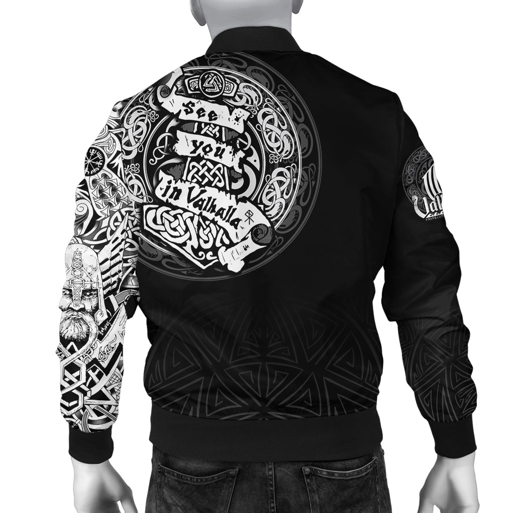 Viking Bomber Jacket See You In Valhalla RLT12 - Wonder Print Shop