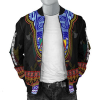(Custom Personalised) Cameroon Bomber Jacket Atoghu Pattern Black Style - Wonder Print Shop