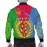 (Custom Personalised) Eritrea Bomber Jacket Eritrean Map Mix African Pattern Simple Style - Wonder Print Shop