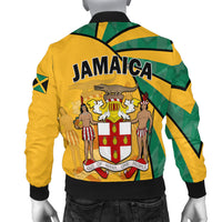 Jamaica Athletics Bomber Jacket Jamaican Flag Mix Lion Sporty Style - Wonder Print Shop