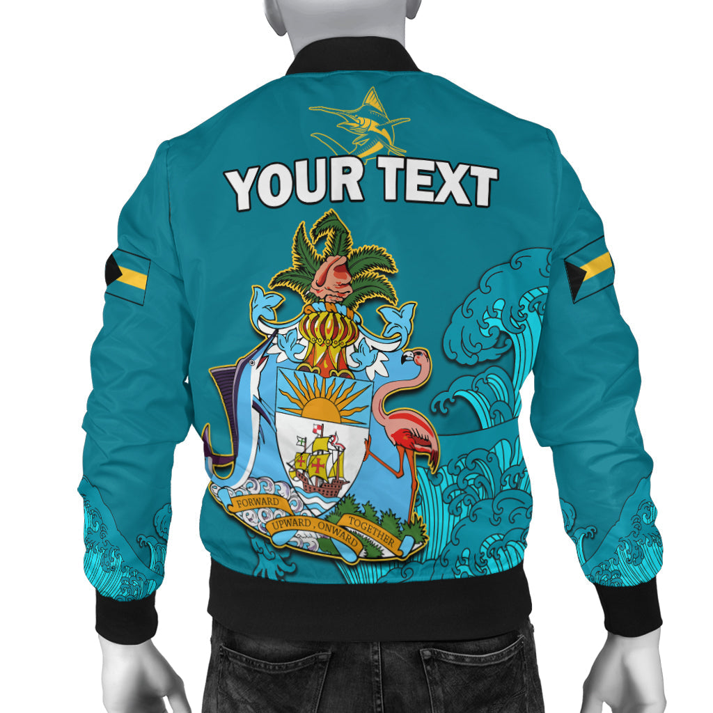 (Custom Personalised) Bahamas Independence Day Bomber Jacket Blue Marlin Since 1973 Style - Wonder Print Shop