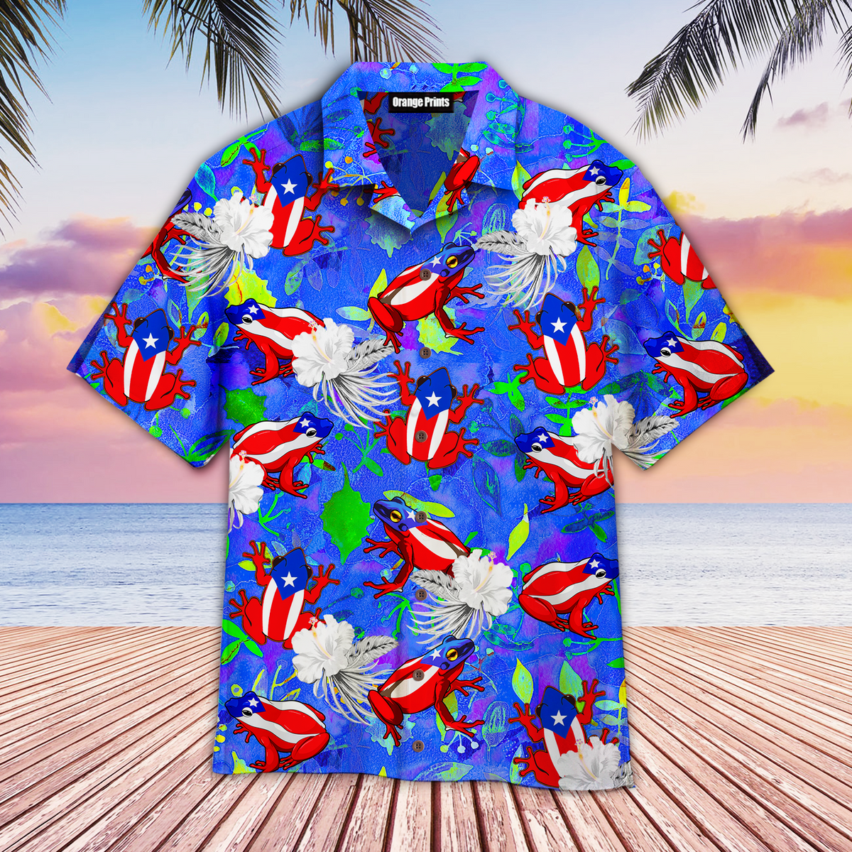 Boricua Puerto Rico Common Coqui Hawaiian Shirt - Wonder Print Shop