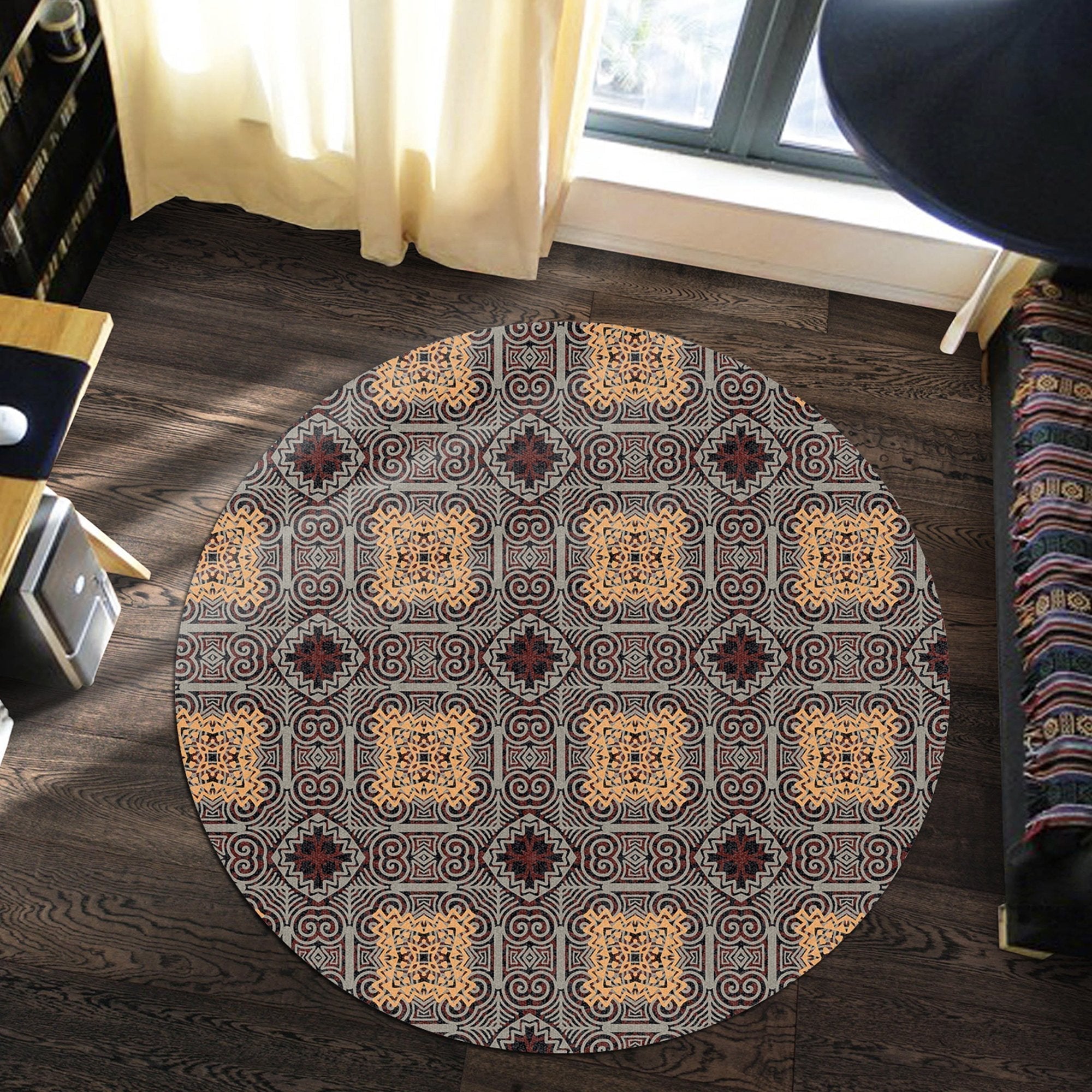 african-carpet-brown-square-kitenge-round-carpet