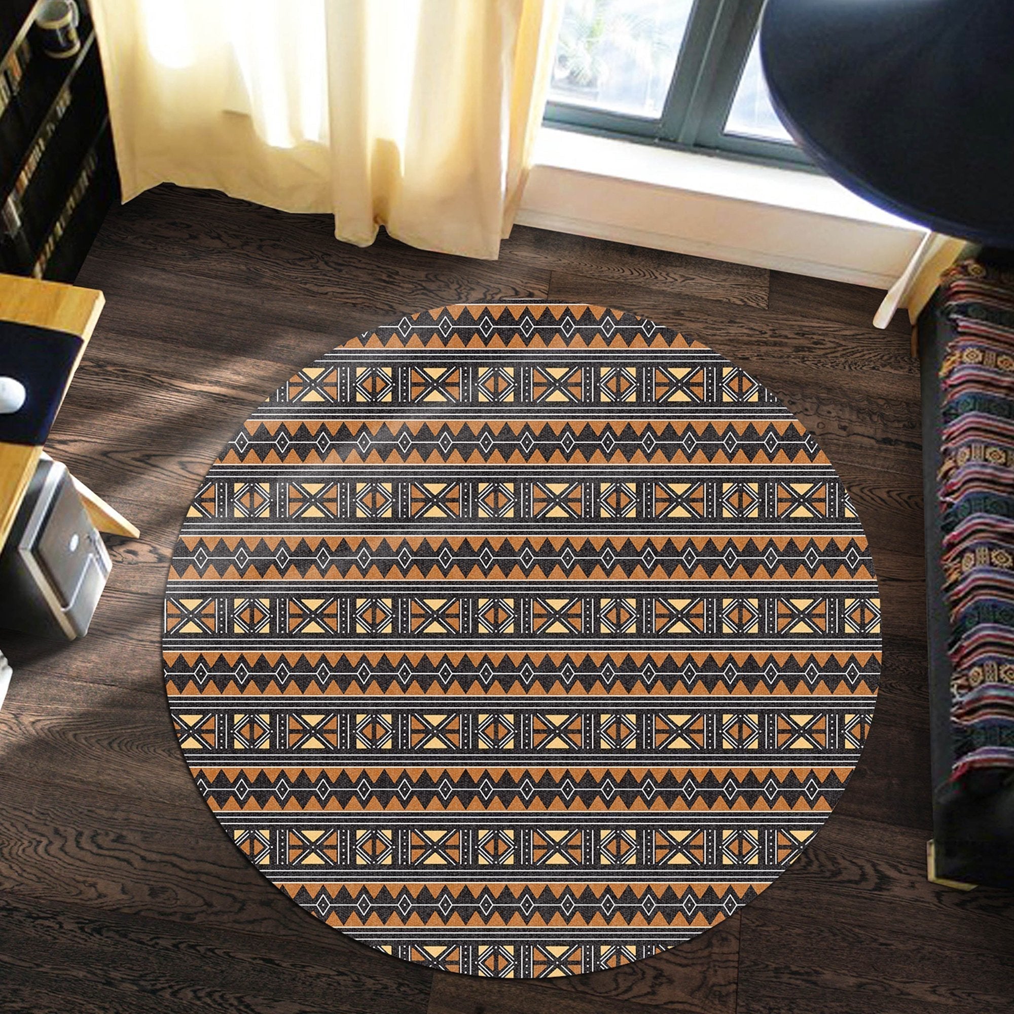 african-carpet-brown-traditional-africann-bogolan-round-carpet