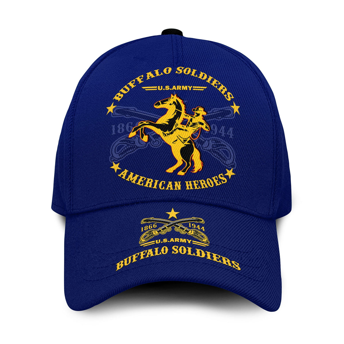 buffalo-soldiers-classic-cap-bsmc-united-states-army-simple-style-ver01