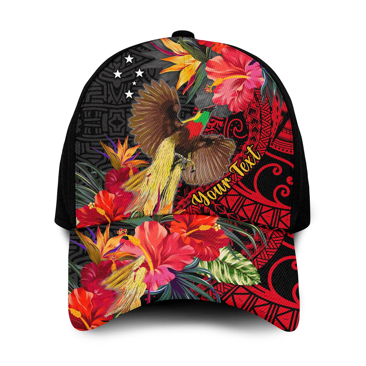custom-personalised-papua-new-guinea-classic-cap-bird-of-paradise-ver01-lt13
