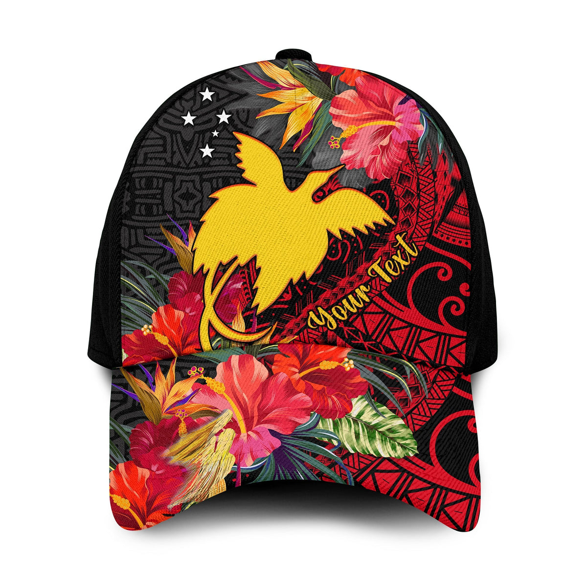 custom-personalised-papua-new-guinea-classic-cap-bird-of-paradise-ver02-lt13