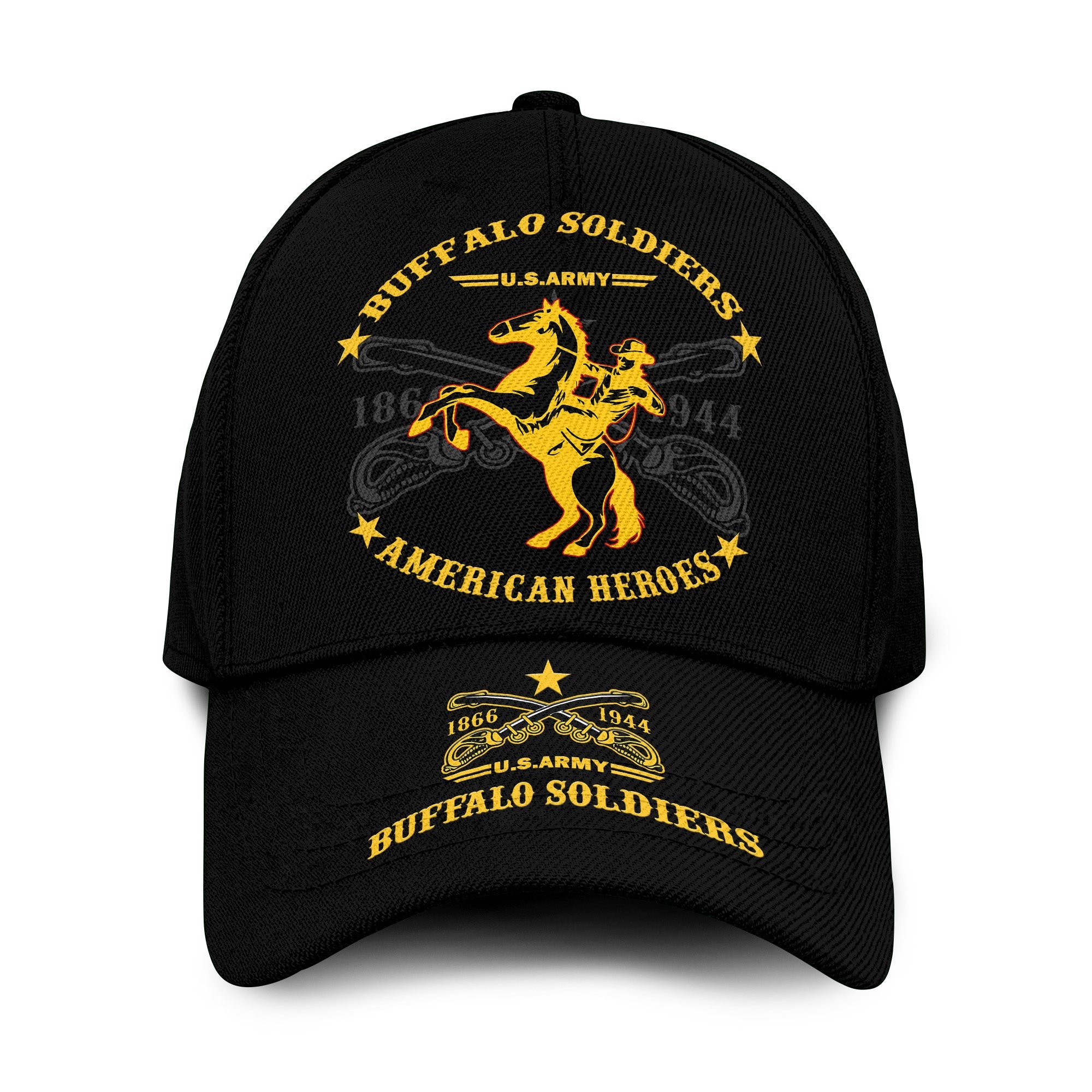 buffalo-soldiers-classic-cap-bsmc-united-states-army-simple-style-ver03
