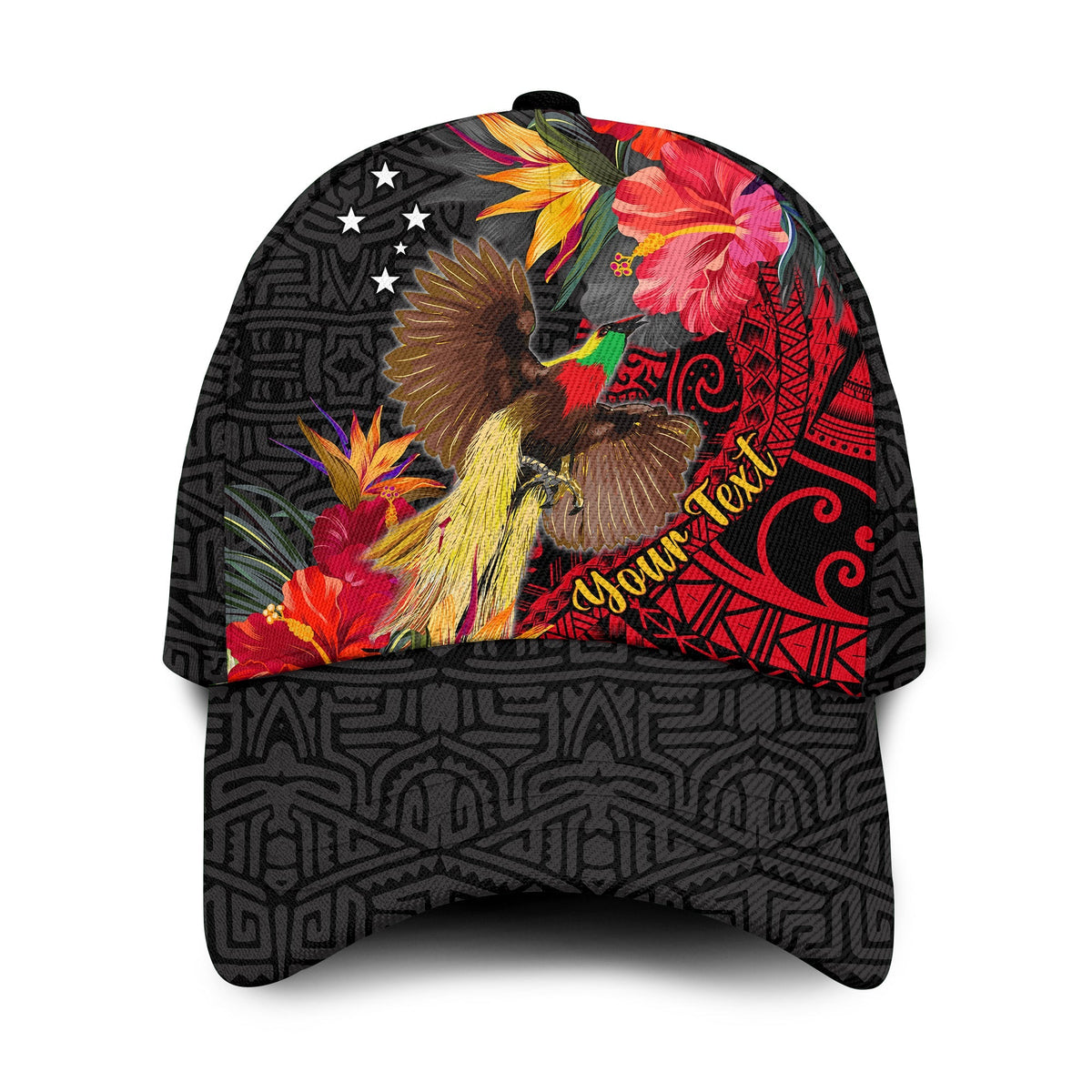 custom-personalised-papua-new-guinea-classic-cap-bird-of-paradise-ver03