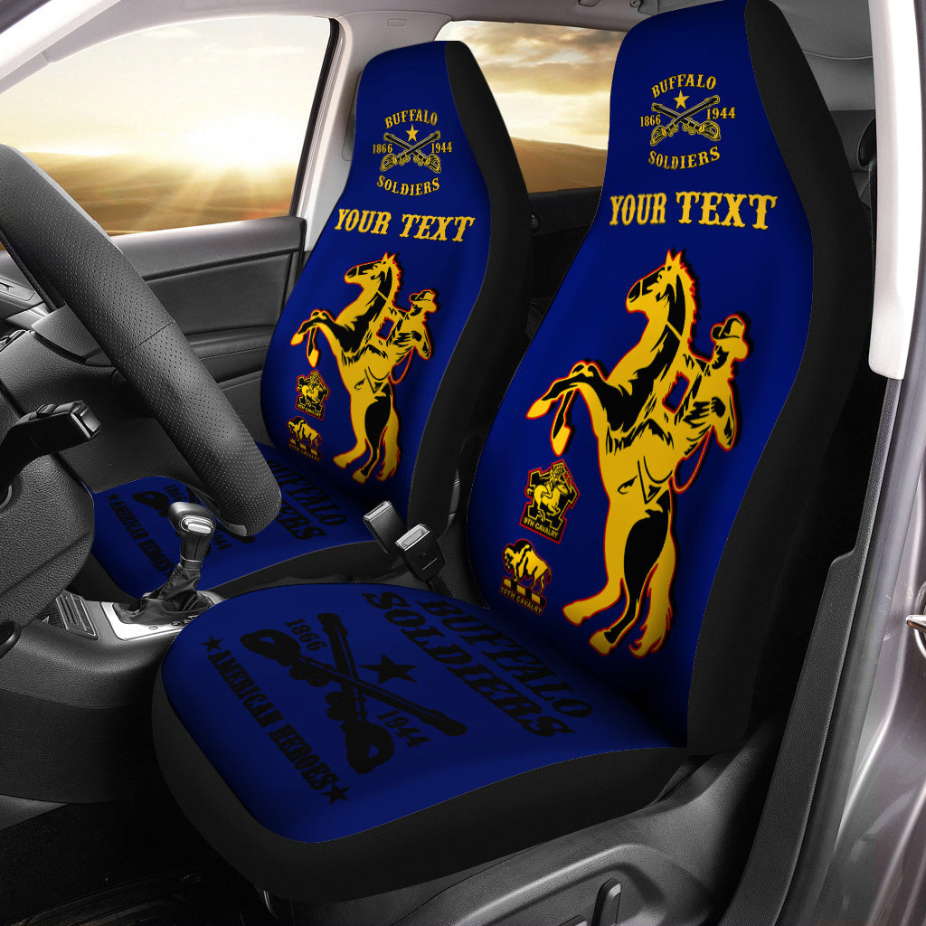 (Custom Personalised) Buffalo Soldiers Car Seat Covers BSMC United States Army Simple Style - Wonder Print Shop