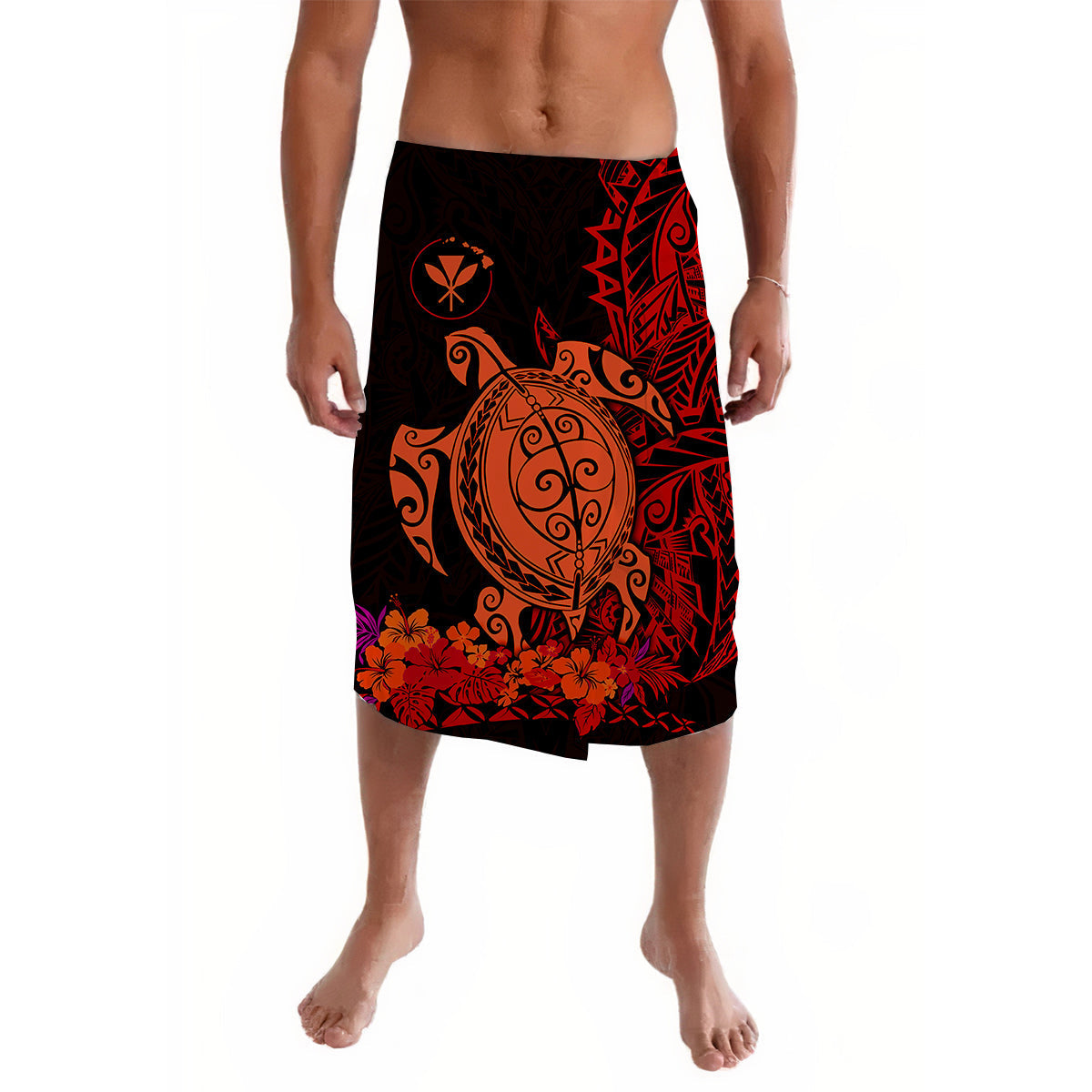 Hawaii Polynesian Lavalava Red Sea Turtles Hawaiian LT13 - Wonder Print Shop