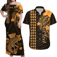 Personalised Hawaii Matching Hawaiian Shirt And Dress Kakau Kanaka Maoli Combine Polynesian Shark Ver.01 - Wonder Print Shop