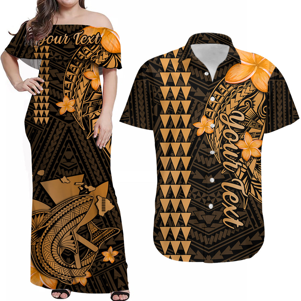 Personalised Hawaii Matching Hawaiian Shirt And Dress Kakau Kanaka Maoli Combine Polynesian Shark Ver.01 - Wonder Print Shop