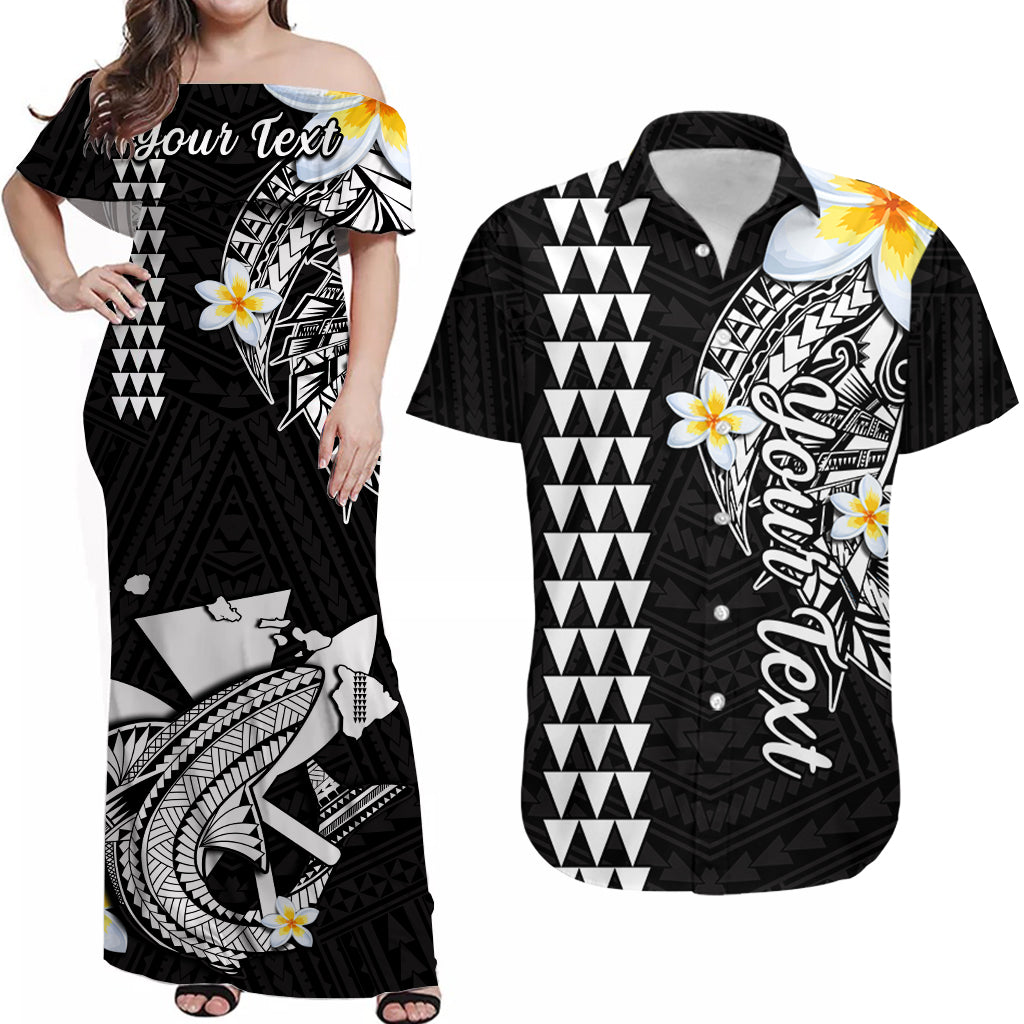 Personalised Hawaii Matching Hawaiian Shirt And Dress Kakau Kanaka Maoli Combine Polynesian Shark Ver.07 - Wonder Print Shop