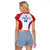 (Custom Text And Number) Cuba Raglan Cropped T Shirt Baseball Sporty Style - Wonder Print Shop